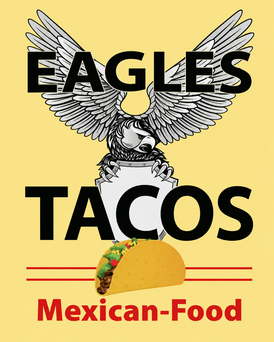 Eagles Tacos Mexican Food logo