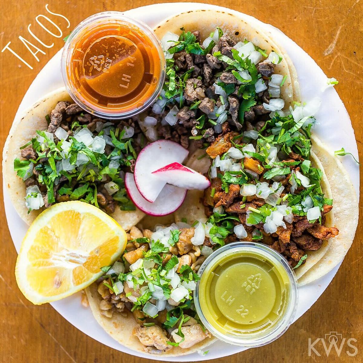 Eagles Tacos taco plate with salsa